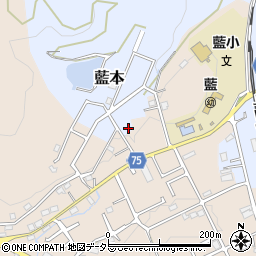 兵庫県三田市藍本486周辺の地図