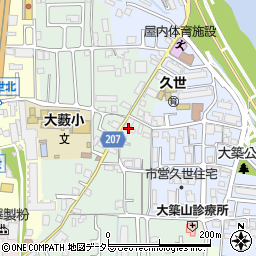京都府京都市南区久世大藪町118周辺の地図
