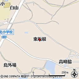 愛知県知多市日長（東坂根）周辺の地図