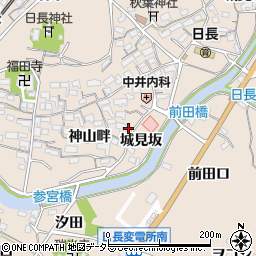 愛知県知多市日長神山畔114周辺の地図