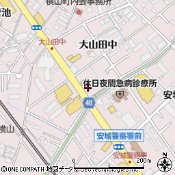 スバカマナ安城店周辺の地図