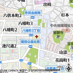 愛知県岡崎市籠田町52周辺の地図