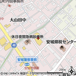 セリアドミー安城横山店周辺の地図