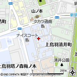 京都府京都市南区上鳥羽金仏町周辺の地図
