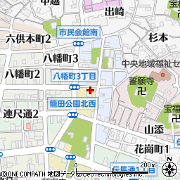 愛知県岡崎市籠田町53周辺の地図