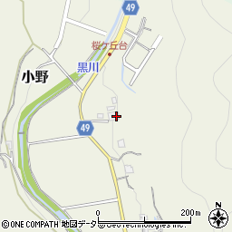 兵庫県三田市小野945周辺の地図