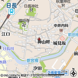 愛知県知多市日長神山畔57周辺の地図
