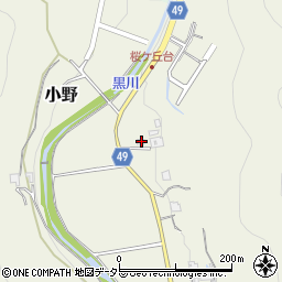 兵庫県三田市小野954周辺の地図