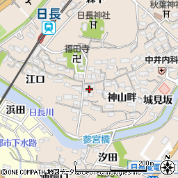 愛知県知多市日長神山畔77周辺の地図