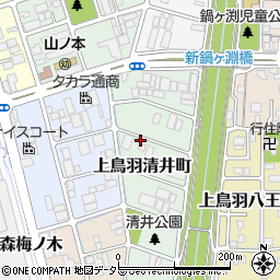 京都府京都市南区上鳥羽清井町244周辺の地図