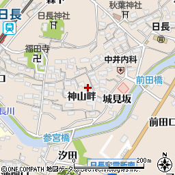 愛知県知多市日長神山畔59周辺の地図