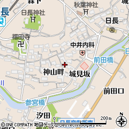 愛知県知多市日長神山畔60周辺の地図
