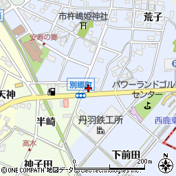 愛知県安城市別郷町下前田27周辺の地図