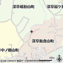 京都府京都市伏見区深草飯食山町13周辺の地図