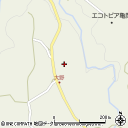 京都府亀岡市東別院町大野北谷周辺の地図