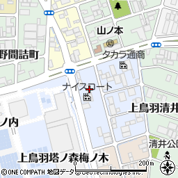 京都府京都市南区上鳥羽金仏町17周辺の地図