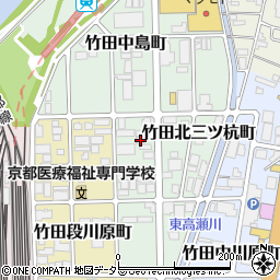 京都府京都市伏見区竹田北三ツ杭町9周辺の地図