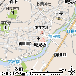 愛知県知多市日長神山畔117周辺の地図