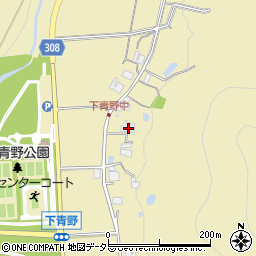 兵庫県三田市下青野383周辺の地図
