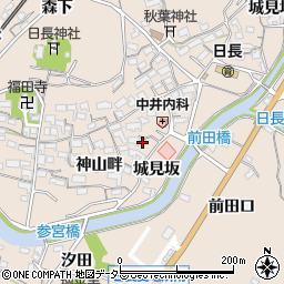 愛知県知多市日長神山畔115周辺の地図