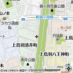 京都府京都市南区上鳥羽清井町237周辺の地図