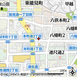 株式会社時事通信社　岡崎支局周辺の地図