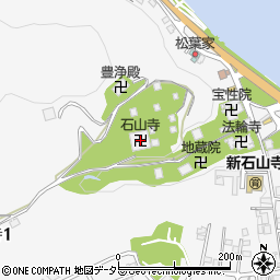 石山寺周辺の地図