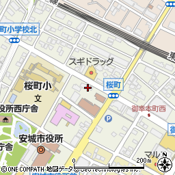 脇田屋 安城店周辺の地図