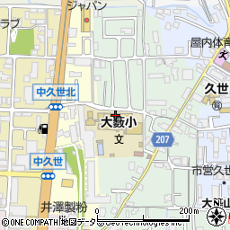 京都市立大薮小学校周辺の地図