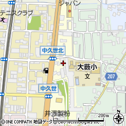 〒601-8207 京都府京都市南区久世中久町の地図