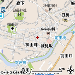 愛知県知多市日長神山畔51周辺の地図
