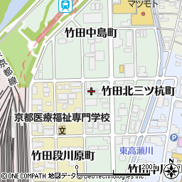 京都府京都市伏見区竹田北三ツ杭町2周辺の地図