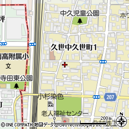 京都府京都市南区久世中久世町1丁目周辺の地図