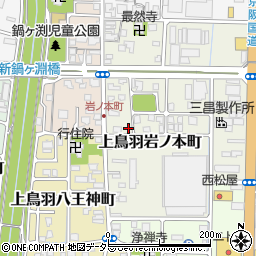 京都府京都市南区上鳥羽岩ノ本町218周辺の地図