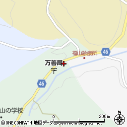 岡山県美作市万善10周辺の地図