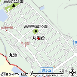愛知県知多郡東浦町緒川丸池台周辺の地図