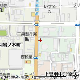 京都府京都市南区上鳥羽石橋町周辺の地図
