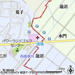 愛知県安城市別郷町東田周辺の地図