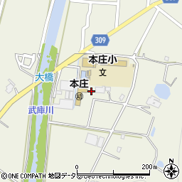 兵庫県三田市東本庄3767周辺の地図