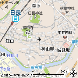 愛知県知多市日長神山畔13周辺の地図