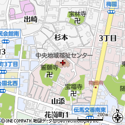 岡崎市中央地域福祉センター デイサービスほのぼの周辺の地図
