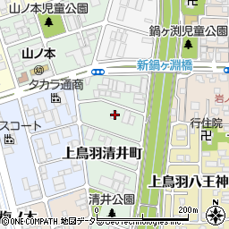 京都府京都市南区上鳥羽清井町234周辺の地図