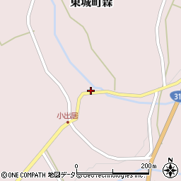 広島県庄原市東城町森2468周辺の地図