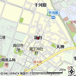 愛知県安城市北山崎町蓮台周辺の地図
