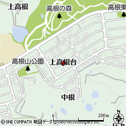 愛知県知多郡東浦町緒川上高根台周辺の地図