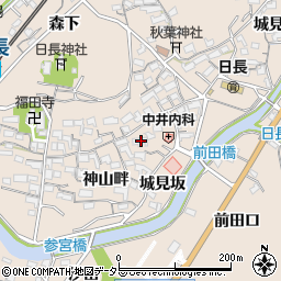 愛知県知多市日長神山畔119周辺の地図