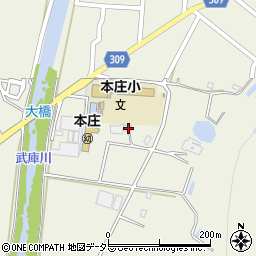 兵庫県三田市東本庄3739周辺の地図
