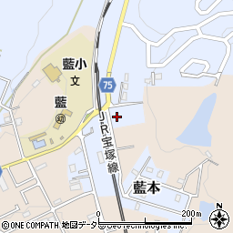 兵庫県三田市藍本2317周辺の地図
