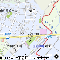 愛知県安城市別郷町荒子5-2周辺の地図