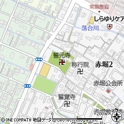 誓元寺周辺の地図